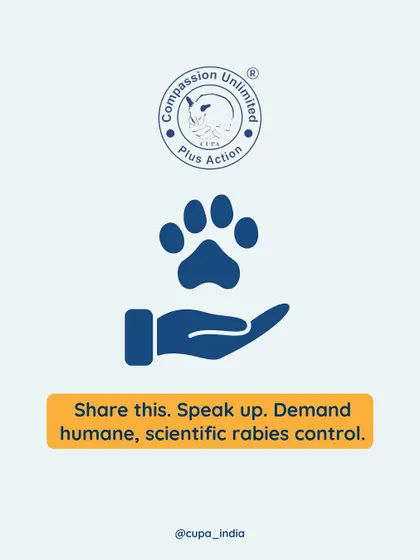 A call to action. I encourage everyone to speak up and demand humane, scientific rabies control methods, which are proven to be more effective than mass relocation.
