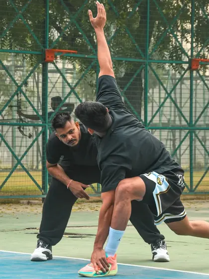 Dynamic stretching is a key part of our warm up routine, preparing the body for an intense session.