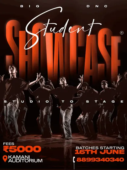 This poster says it all. Our Student Showcase is your journey from the studio to the stage. We give you the training, the choreography, and the platform to shine.