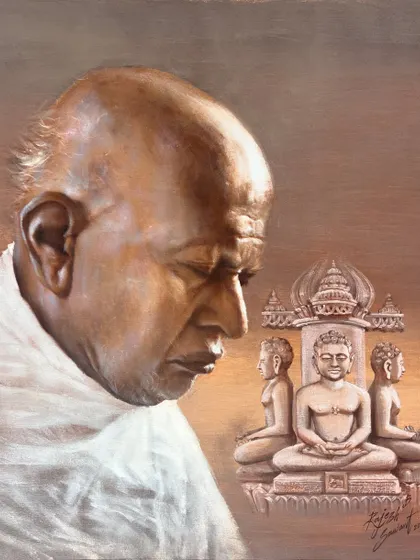 A clear, high-quality image of the "Divine Harmony" painting.