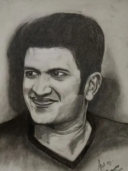 Another portrait from my daily drawing series dedicated to Appu. This charcoal sketch focuses on deep shading to create a powerful and contemplative mood.