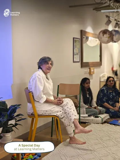 A special day at Learning Matters, with our founder leading a session on our core values. These moments of reflection keep us grounded in our mission to advocate for children.