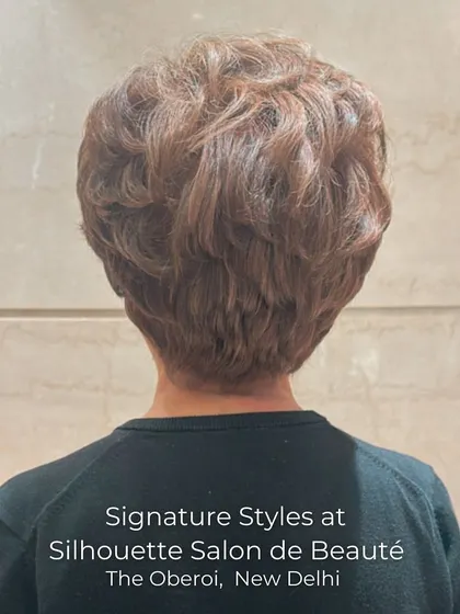 Our signature short hairstyles are designed to suit your unique style. This chic, textured pixie cut is a great example of confidence-boosting precision.