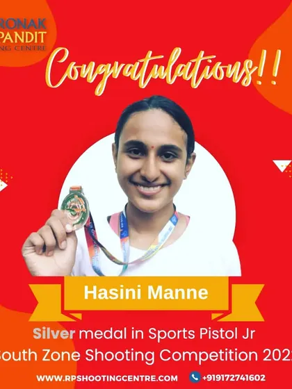 Congratulations to Hasini Manne for winning a silver medal in the Sports Pistol Jr event at the South Zone Shooting Competition in Kerala. We are proud to support talent from across the country.