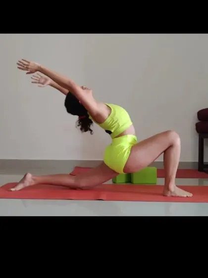 Holding the low lunge backbend. Keeping active is a lifestyle, and every practice, no matter how small, contributes to your overall fitness.