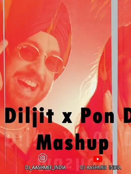 This is the official cover art for my "Naina" by Diljit Dosanjh and "Pon Di Thing" mashup. I create professional graphics for all my tracks, making them ready for promotion and distribution.