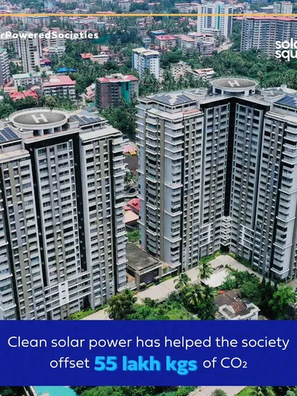 The clean solar power generated at Maurishka Palace has helped offset an incredible 55 lakh kgs of CO2 emissions.