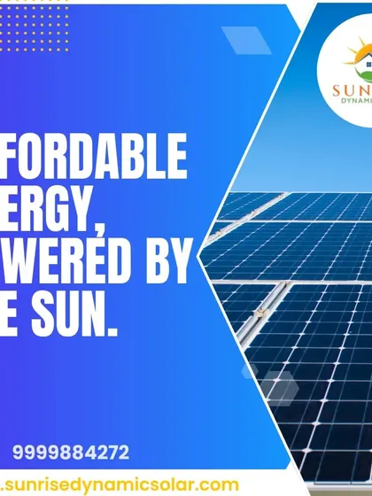 Affordable energy, powered by the sun. This graphic is a simple and bold statement of my core value proposition.