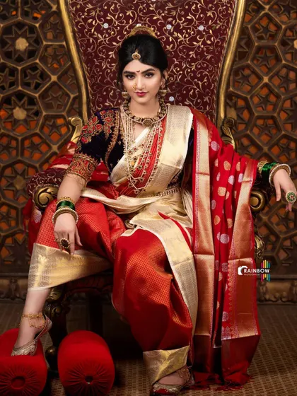 A subtle shift in posture and gaze. This portrait from the Sreeleela series shows how minor adjustments can change the mood of the photograph, from commanding to contemplative.