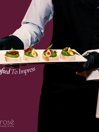 Every detail is crafted to impress. Our team of professional servers ensures that each canapé is presented with elegance and precision, reflecting our commitment to world-class service and hospitality.