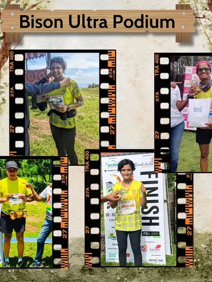 Another shot of our victorious runners at the Bison Ultra. Their hard work and training in our Vijayanagar center paid off.