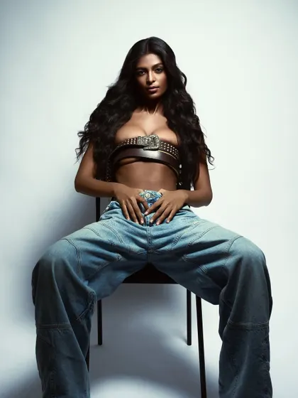 A confident, seated pose that exudes power and a "zero-fucks-given" attitude.