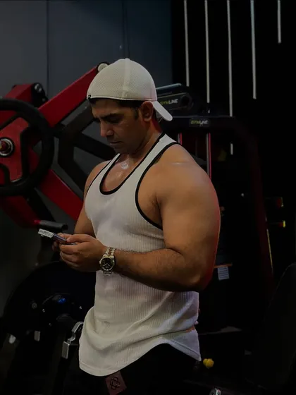 Just a shoulder warm-up. Even warming up requires focus and proper form to prepare the muscles for the work ahead.