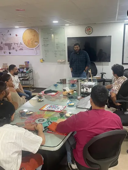 Our trainer leading a discussion during a flavor pairing class. Understanding how to pair coffee with food is a valuable skill for any barista or cafe owner.