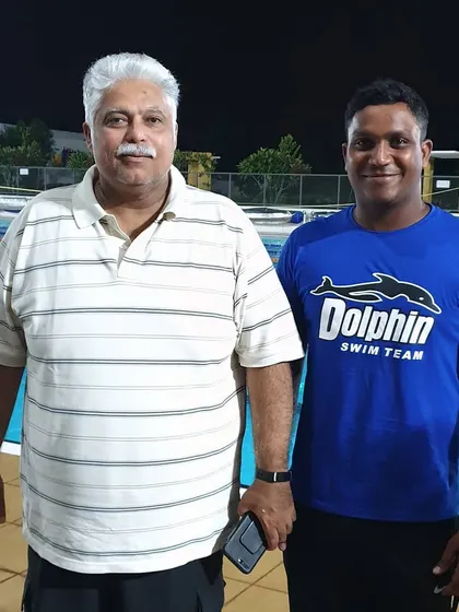 With a man who is like a god to Indian swimmers. I feel very proud to work with and learn from such experienced figures in Indian aquatics.