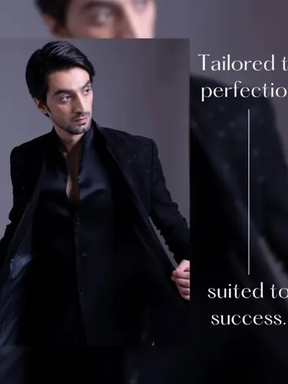 Tailored to perfection, suited to success. This all-black Indo-Western look is a masterclass in chic, modern ethnic wear.