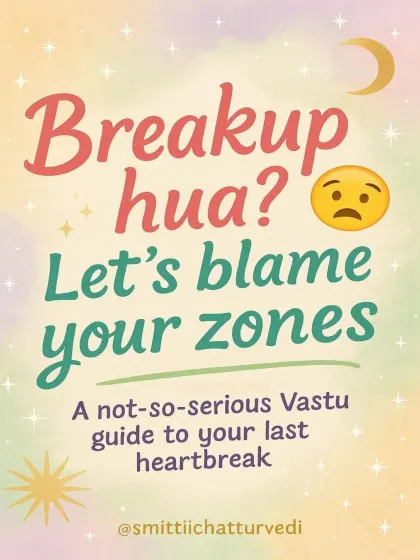 Breakups are tough, but sometimes the reason for the heartbreak is hidden in your home's zones. This is a lighthearted look at how Vastu imbalances can affect our relationships.
