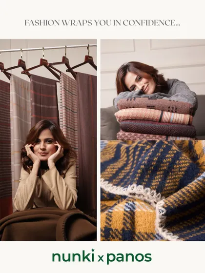 Discover the rich textures and timeless patterns of our collection. This collage highlights our classic plaid and solid-hued shawls, featuring intricate details like delicate lace edging. These pieces are designed to be cherished staples in any wardrobe, offering warmth, comfort, and enduring style.