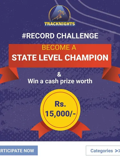 The Record Challenge is on! Beat the state record at TrackNights and you could win a cash prize of Rs. 15,000.