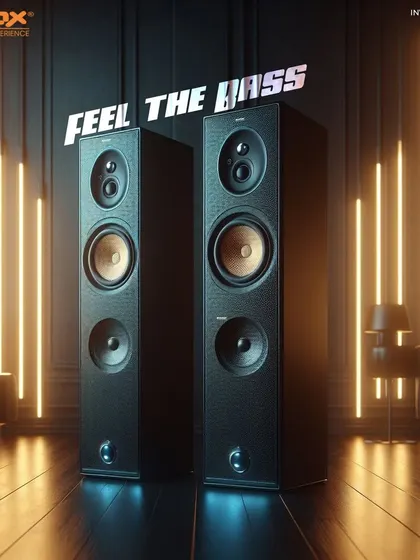This is what I mean by "Feel The Bass." My tower speakers are engineered to deliver deep, powerful lows that bring movies and music to life in your home.