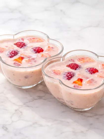 Inspired by strawberry season, we created this special Strawberry Basundi. We've given the classic thickened milk dessert a fresh, fruity twist that is both traditional and modern.