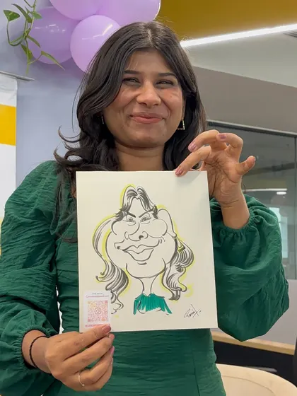 Another great smile from the Urbanic team. My caricatures are a fun way to celebrate team members and their unique personalities.