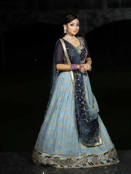 This outfit is perfect for a bridesmaid or a wedding guest who wants to look stylish without overshadowing the bride.