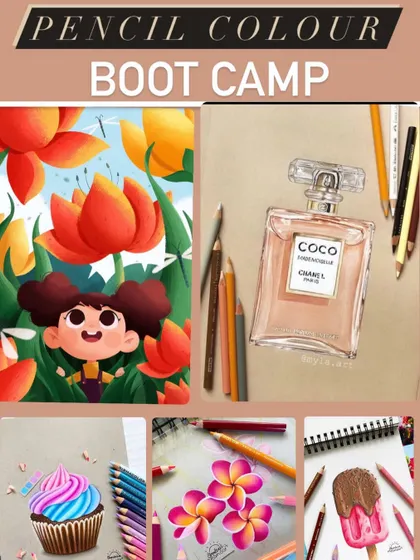 Our online pencil color boot camp is perfect for learning blending, shading, and layering techniques to create realistic and vibrant drawings.