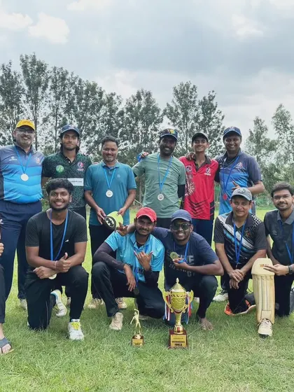 Our team posing with the runners-up trophy after a hard-fought one-day tournament. I am proud of the 100% effort everyone put in.
