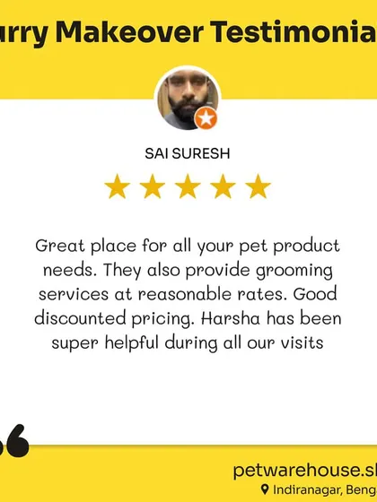 Sai Suresh's review for our Indiranagar store praises our reasonable rates, good discounts, and helpful staff. We're glad we can provide a great experience.