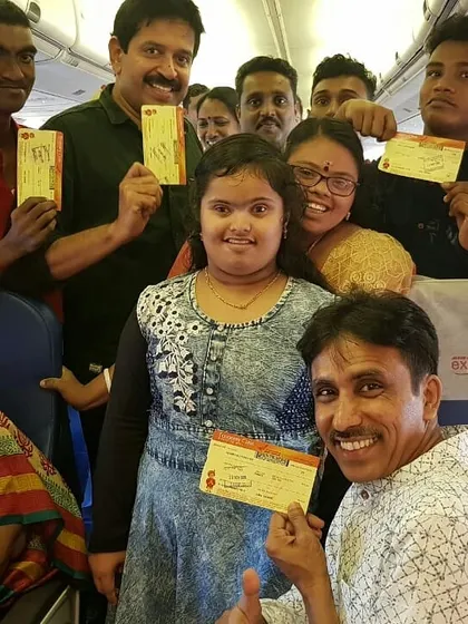 Our troupe on the way to a performance. We travel across the country to bring our shows to different cities and audiences, and every journey is an adventure.