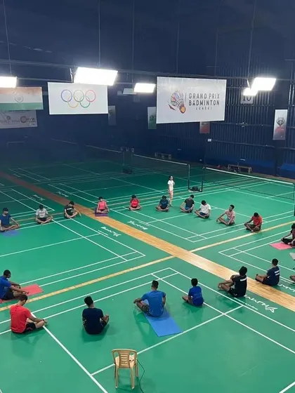 A wide shot of our LSBEP program athletes during a mindful movement session. We ensure that even our elite players regularly participate in these activities to maintain a balanced approach to their high-performance training.
