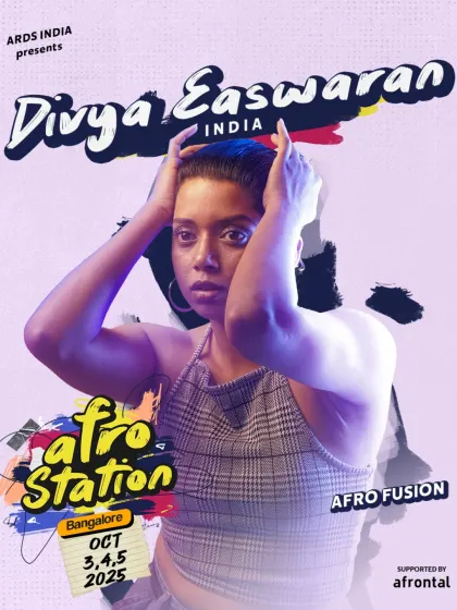 Welcoming our third faculty member for Afro Station, our very own Divya Easwaran, who will be teaching an Afrofusion class.