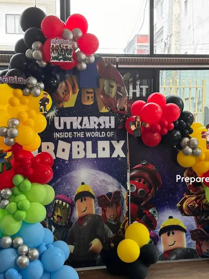 These Roblox party setups show how I incorporate game elements and characters into the decor, creating an exciting environment for any young gamer's birthday.