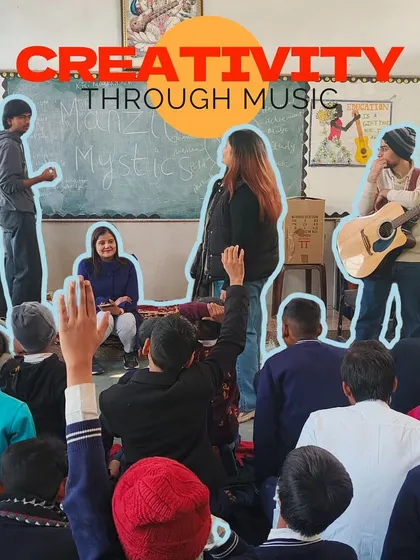 Our fellows lead a session on creativity, encouraging students to raise their hands and share ideas. We foster an environment where questions are welcome and imagination is celebrated.