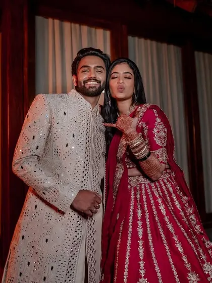 The magic of a Sangeet night. From the couple's dance to the grand entrance, we capture the energy, romance, and stunning outfits of your celebration.