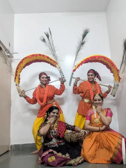 With my dancers who provided live demonstrations for my award-winning paper presentation. Integrating performance with research is key to my methodology.