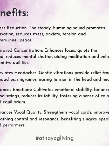The benefits of Bhramari Pranayama are numerous. It reduces stress and anxiety, improves concentration, alleviates headaches, and balances emotions.