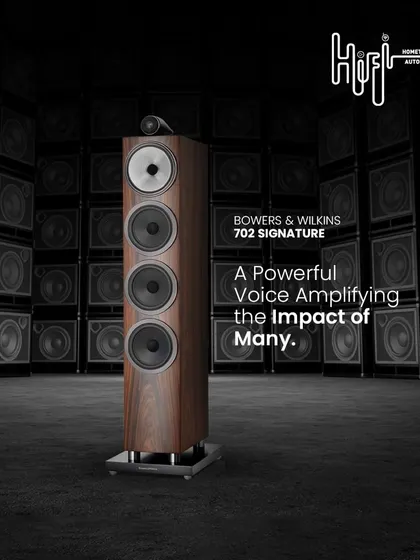 The Bowers & Wilkins 702 Signature is a powerful voice in any audio setup. These speakers are a statement of craftsmanship, delivering a rich and detailed sound that elevates your listening experience.