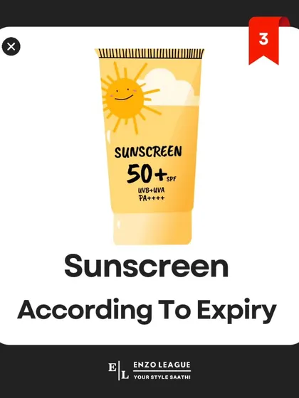 Sunscreen loses its effectiveness over time, so it's crucial to check the expiry date. Never use expired sunscreen, as it won't provide the protection you need.