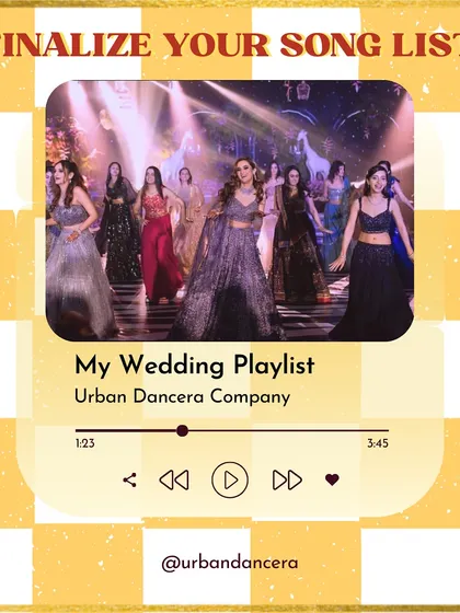 Finalize your song list to create your perfect wedding playlist. A well-curated playlist is the foundation of an unforgettable Sangeet.