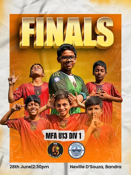 The final stage is set. Our U13 warriors ready to face Mumbai City FC in the MFA YPL Finals.