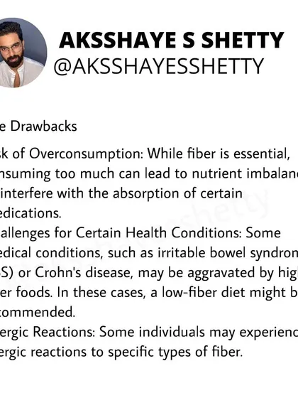 While fiber is essential, overconsumption can lead to nutrient imbalances. For individuals with conditions like IBS or Crohn's disease, a high-fiber diet may aggravate symptoms, and a low-fiber diet might be recommended.
