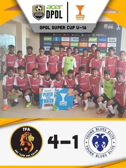 A powerful 4-1 victory for our U16 team against JSW Bengaluru FC in the DPDL Super Cup.