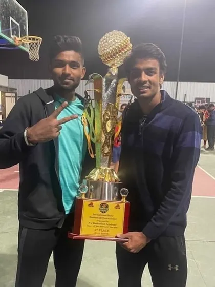 With the third-place trophy from the Champions Cup in Pune. Every podium finish is a step forward.