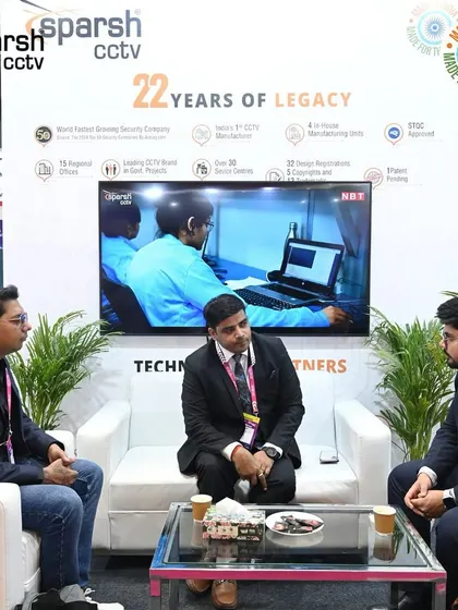 Wrapping up a successful showcase at IndiaSoft & Convergence 2025. My team is seen here in a discussion, reflecting on the positive interactions with industry leaders.