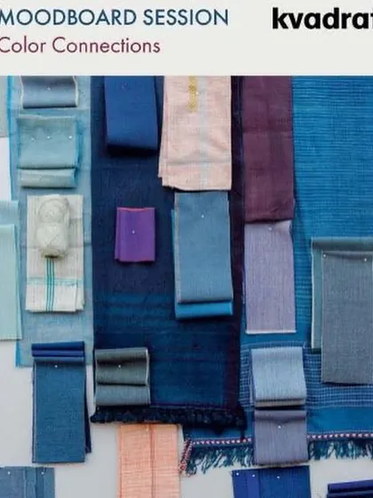 A moodboard poster from the Kvadrat workshop.