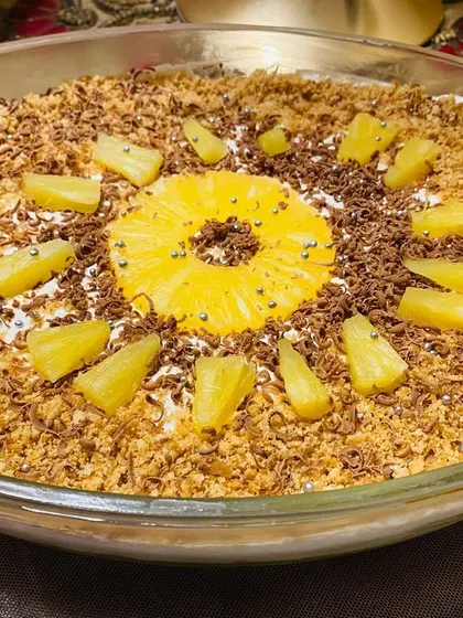 Another look at my super refreshing Pineapple Delight, a new favorite on the menu that is perfect for summer gatherings.
