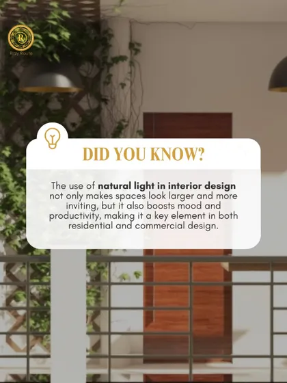 Did you know natural light boosts mood and productivity? We use it as a key element in both residential and commercial design to make spaces feel larger and more inviting.