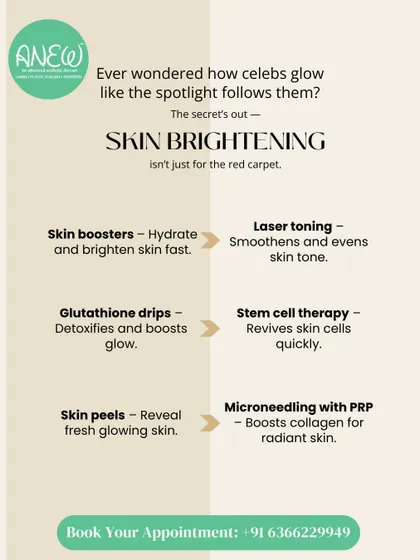 The secret to a celebrity glow isn't just for the red carpet. We offer a range of skin brightening treatments, including skin boosters, laser toning, glutathione drips, and PRP microneedling, to give you radiant, even-toned skin.